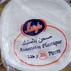 20 صحن حجم كبير مربع